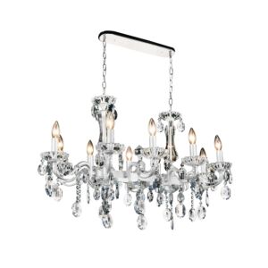 CWI Lighting Flawless 10 Light Up Chandelier with Chrome finish