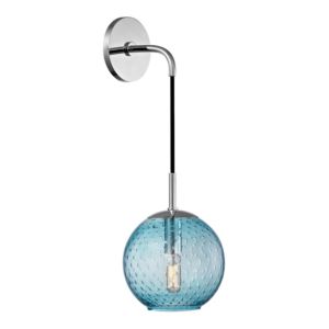 Rousseau Blue Glass Wall Sconce