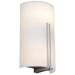 Prong 2-Light LED Wall Fixture in Brushed Steel