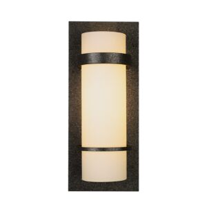 Hubbardton Forge 12 Inch Banded Sconce in Natural Iron