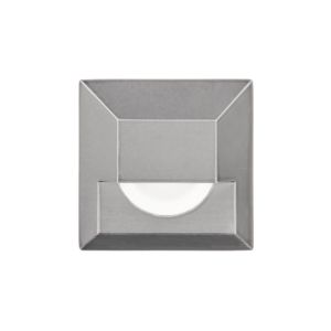 WAC LED 12V Square Step and Wall Light in Stainless Steel