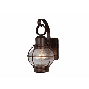 Chatham 1-Light Outdoor Wall Mount in Burnished Bronze