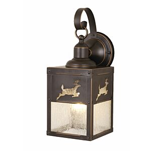 Bryce 1-Light Outdoor Wall Mount in Burnished Bronze