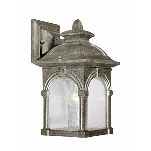 Essex 1-Light Outdoor Wall Mount in Lava Stone