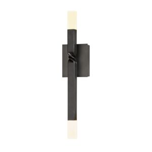 Hubbardton Forge 21 Inch Helix LED Sconce in Dark Smoke
