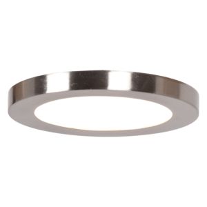 Disc Ceiling Light in Brushed Steel