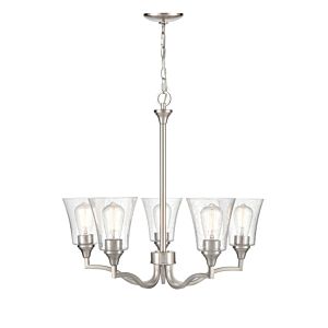 Millennium Caily 5 Light Chandelier in Brushed Nickel