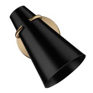 Reeva 1-Light Wall Sconce in Modern Brass