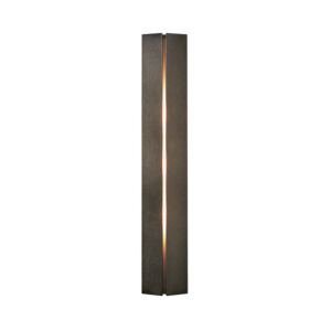 Hubbardton Forge 25 Inch 3 Light Gallery Small Sconce in Dark Smoke