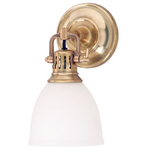 Hudson Valley Pelham 11 Inch Wall Sconce in Aged Brass