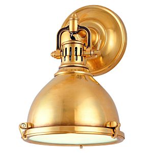 Hudson Valley Pelham 11 Inch Wall Sconce in Aged Brass