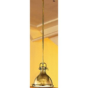 Hudson Valley Pelham 17 Inch Pendant Light in Aged Brass