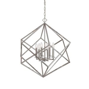 Euclid 6-Light Pendant in Polished Nickel