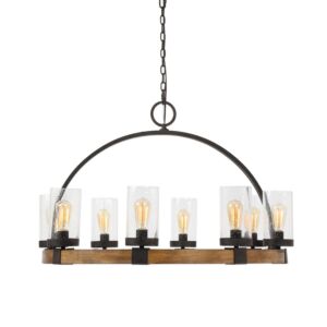Atwood 8-Light Pendant in Deep Weathered Bronze