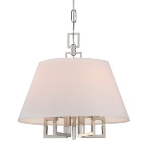 Libby Langdon for Crystorama Westwood 13 Inch Mini Chandelier in Polished Nickel