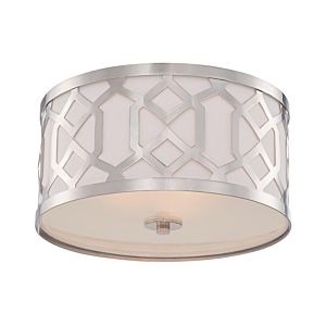 Libby Langdon for Crystorama Jennings 16 Inch Ceiling Light in Polished Nickel