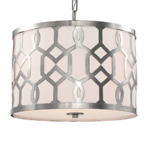 Libby Langdon for Crystorama Jennings 18 Inch Modern Chandelier in Polished Nickel