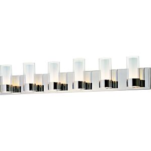 Silo 6-Light LED Bathroom Vanity Light in Polished Chrome