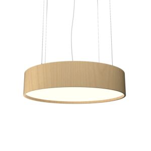 Cylindrical LED Pendant in Maple