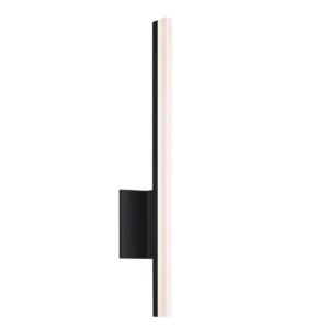 Sonneman Stiletto 23.75 Inch Dimmable LED Bathroom Vanity Light in Satin Black