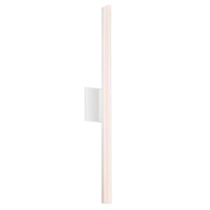 Sonneman Stiletto 31.75 Inch Dimmable LED Bathroom Vanity Light in Satin White