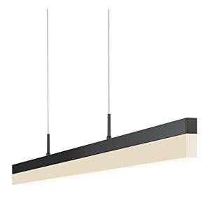 Sonneman Stiletto 44.25 Inch LED Pendant in Satin Black
