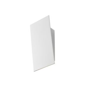 Sonneman Angled Plane 7.75 Inch Narrow LED Wall Sconce in Textured White