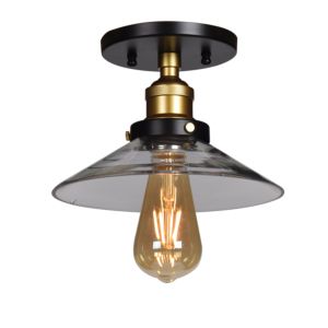 The District Ceiling Light in Black and Gold