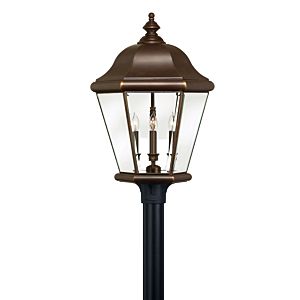 Clifton Park 4-Light Outdoor Extra Large Post Top in Copper Bronze