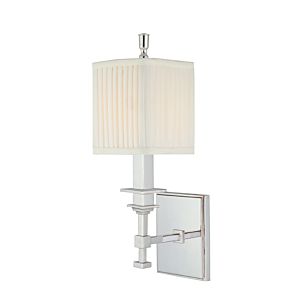 Hudson Valley Berwick 15 Inch Wall Sconce in Polished Nickel