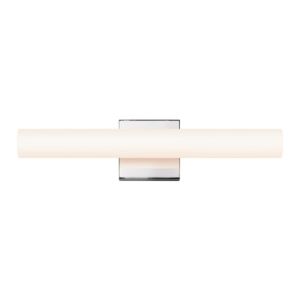 Sonneman Tubo Slim LED 18 Inch LED Flat Trim Bathroom Vanity Light in Polished Chrome