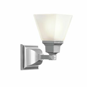 Mission 1-Light Wall Sconce in Brushed Nickel