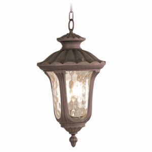 Oxford 3-Light Outdoor Pendant in Hand Applied Imperial Bronze