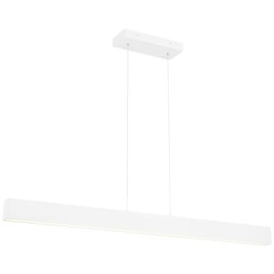 Form 1-Light LED Linear Pendant in Matte White