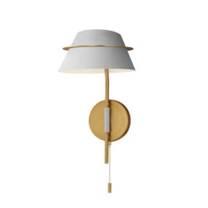 Lucas 1-Light Wall Sconce in Natural Aged Brass