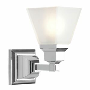 Mission 1-Light Wall Sconce in Polished Chrome