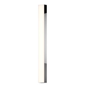 Sonneman Solid Glass Bar LED Bathroom Vanity Light in Polished Chrome