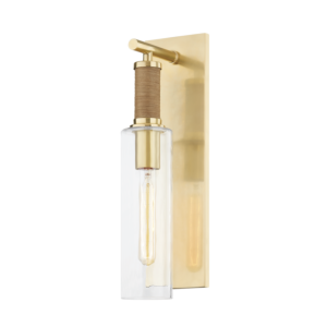 Eastchester 1-Light Wall Sconce in Aged Brass