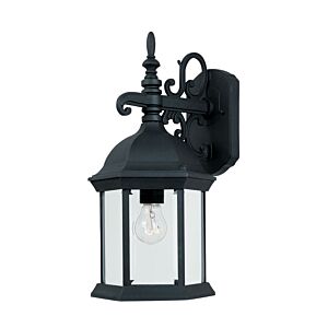Devonshire 1-Light Wall Lantern in Black