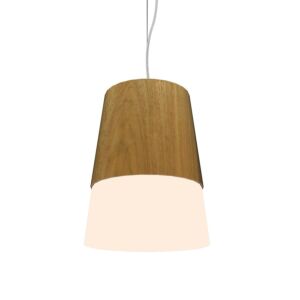 Conical LED Pendant in Louro Freijo