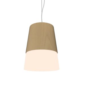 Conical LED Pendant in Maple