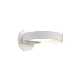 Sonneman Light Guide Ring 2 Inch Wall Sconce in Satin White
