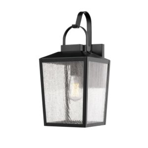 Devens 1-Light Outdoor Wall Sconce in Powder Coated Black