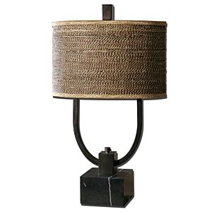 Stabina 2-Light Table Lamp in Rustic Bronze