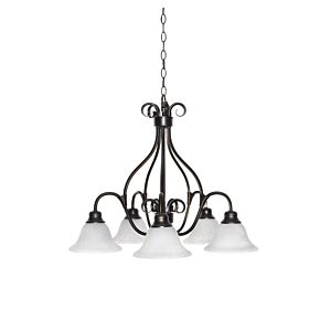 Pacific 5-Light Marble Glass Chandelier