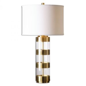 Uttermost Angora Table Lamp in Plated Brushed Brass