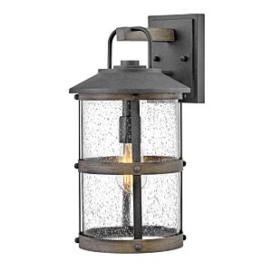 Hinkley Lakehouse 1-Light Outdoor Light In Aged Zinc