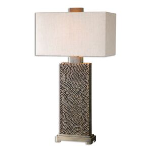 Canfield 1-Light Table Lamp in Coffee Bronze