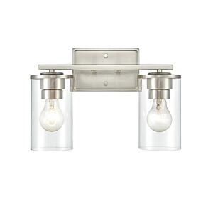 Millennium Lighting Verlana 2-Light Bathroom Vanity Light In Brushed Nickel