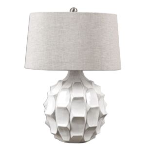 Guerina 1-Light Table Lamp in Brushed Nickel